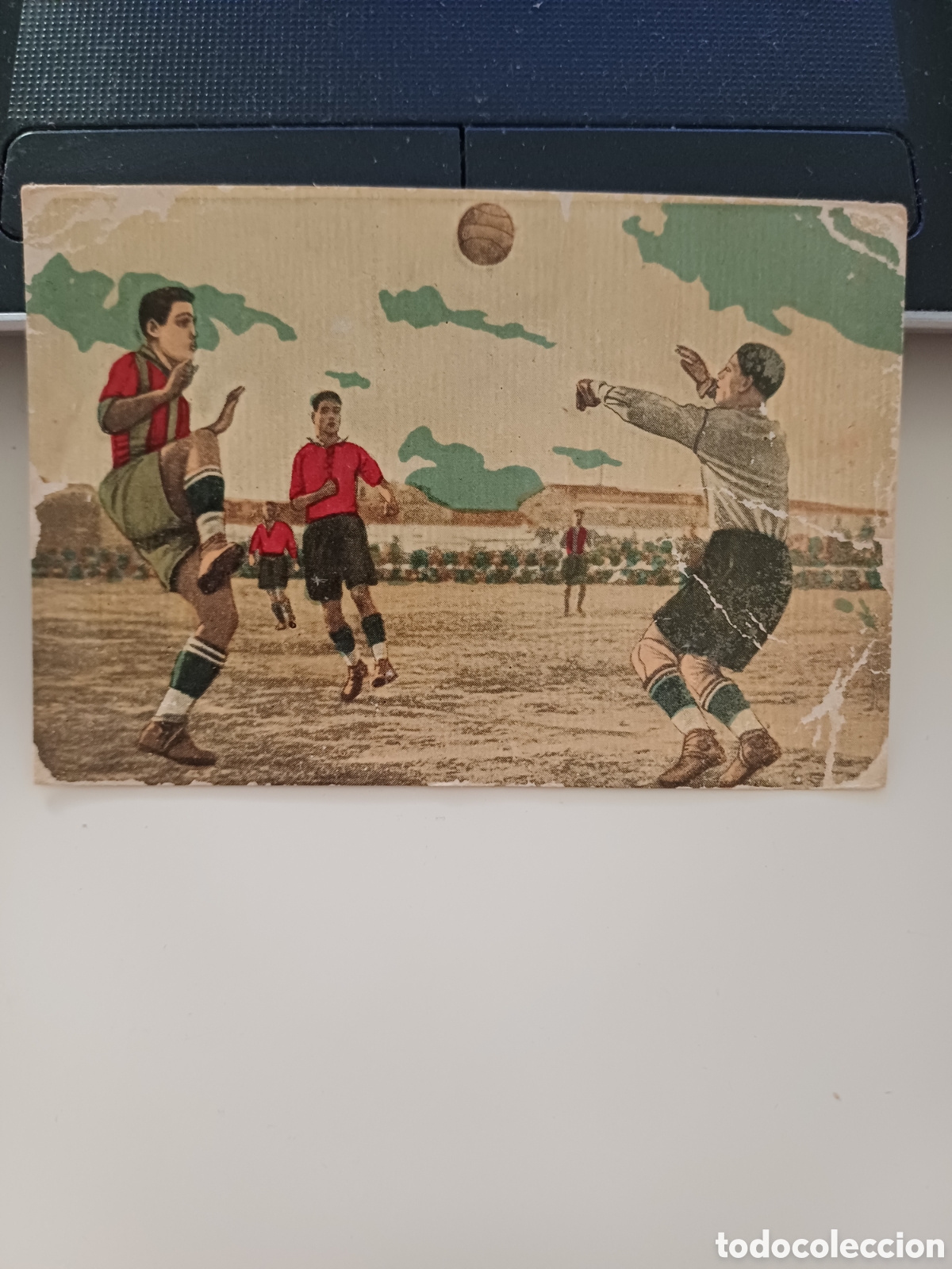 Football Stickers: CROMO LOS GRANDES PARTIDOS DE F&Uacute;TBOL - FC MARTINENC - FC BARCELONA - CHOCOLATE PI, SERIE II, N&ordm; 19