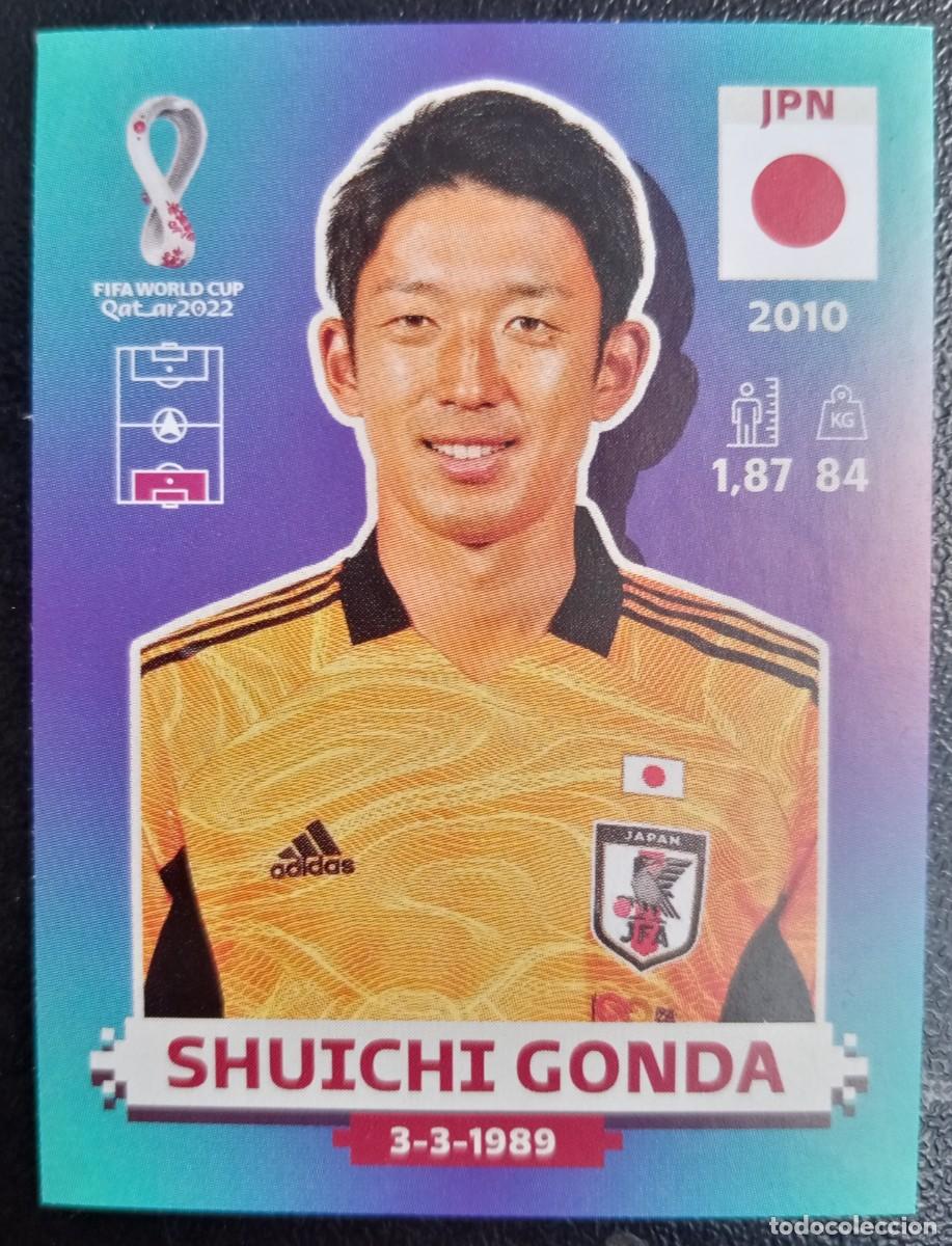 Fu&szlig;ball-Sticker: Figurina World Cup 2022 Cromo Mundial Panini Qatar Shuichi Gonda Japan n JPN 3