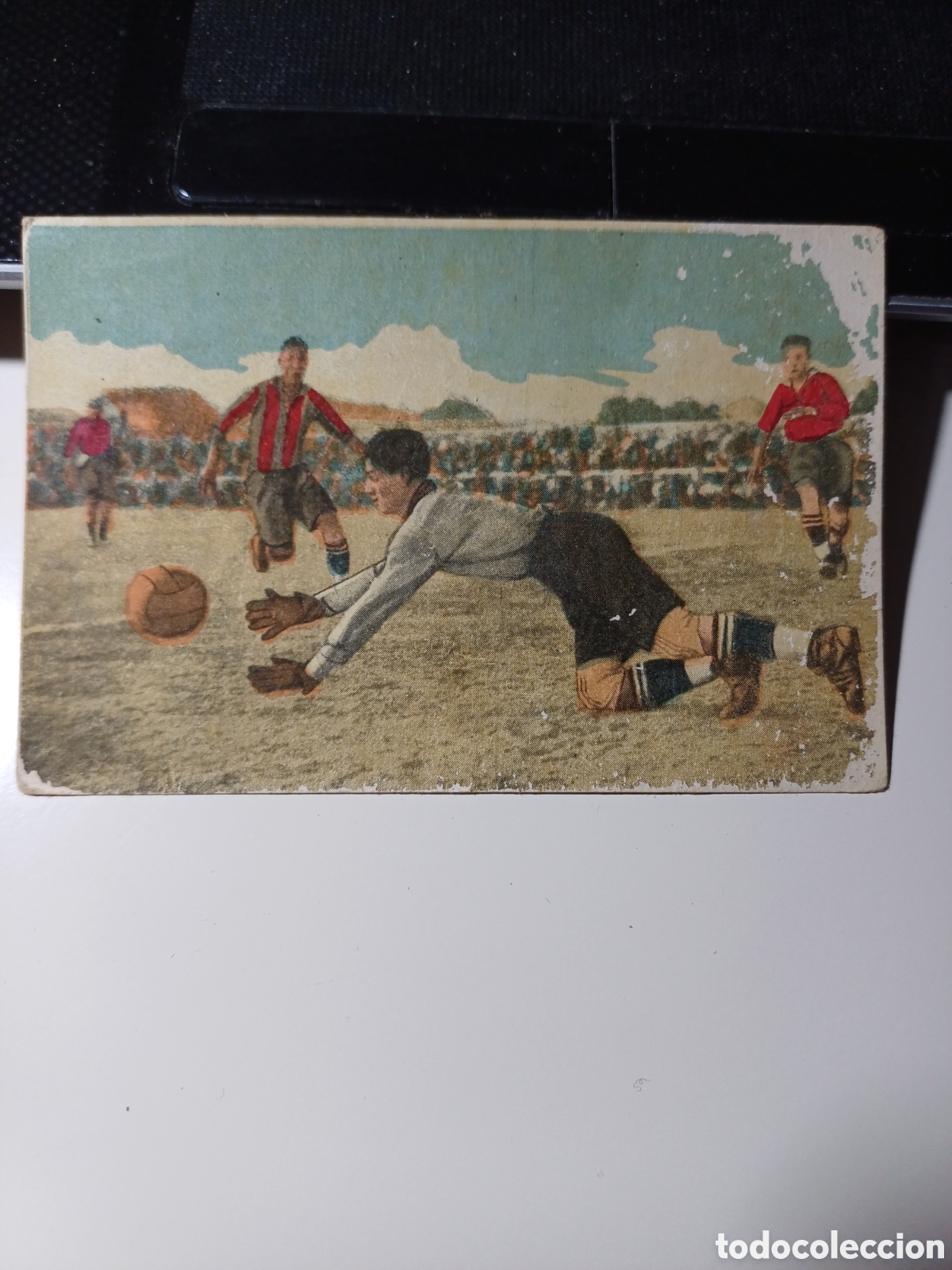 Football Stickers: CROMO LOS GRANDES PARTIDOS DE F&Uacute;TBOL - FC MARTINENC - FC BARCELONA - CHOCOLATE PI, SERIE II, N&ordm; 14
