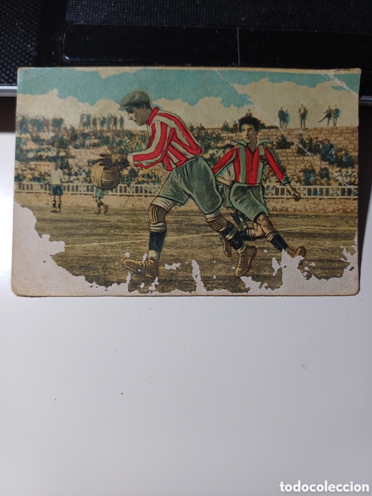 Cartes &agrave; collectionner de Football: CROMO LOS GRANDES PARTIDOS DE F&Uacute;TBOL - ATLETIC DE BILBAO- FC BARCELONA - CHOCOLATE PI, N&ordm; 42