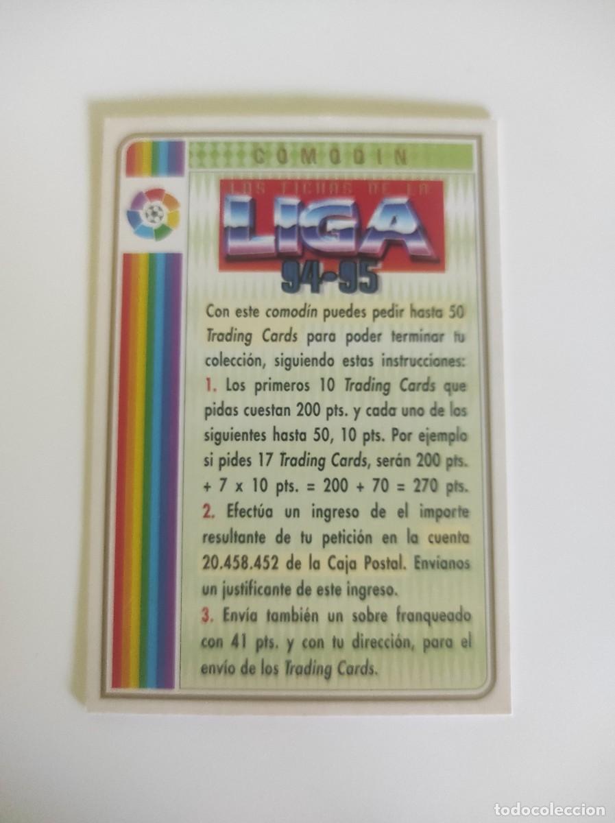 Cromos de F&uacute;tbol: ~ CROMO COMOD&Iacute;N LIGA 1994-1995 94-95 F&Uacute;TBOL TOTAL 95 MUNDICROMO ~