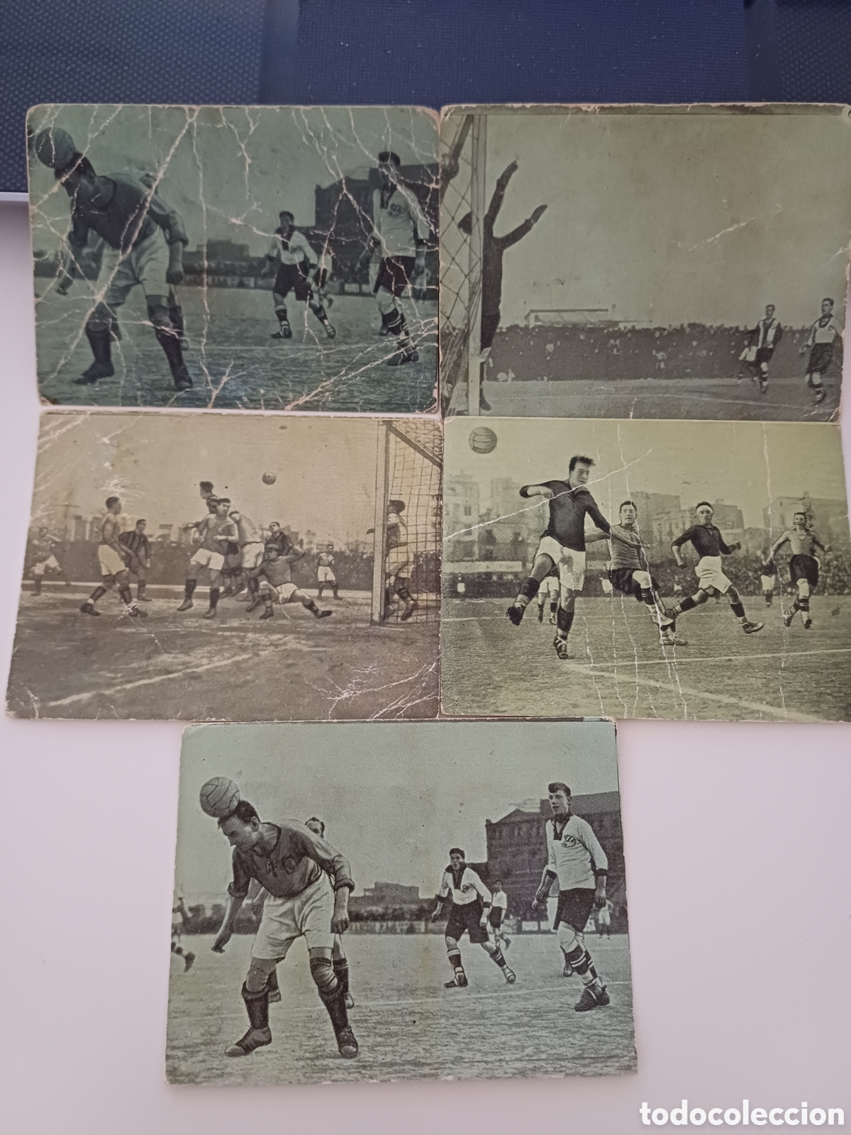 Cromos de f&uacute;tbol: 5 cromos futbol, Foot-Ball escenas interesantes , ELIXIR WELKER, CHOCOLATES GUILLEN