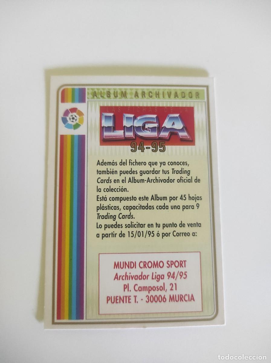 Cromos de F&uacute;tbol: ~ CROMO &Aacute;LBUM ARCHIVADOR LIGA 1994-1995 94-95 F&Uacute;TBOL TOTAL 95 MUNDICROMO ~