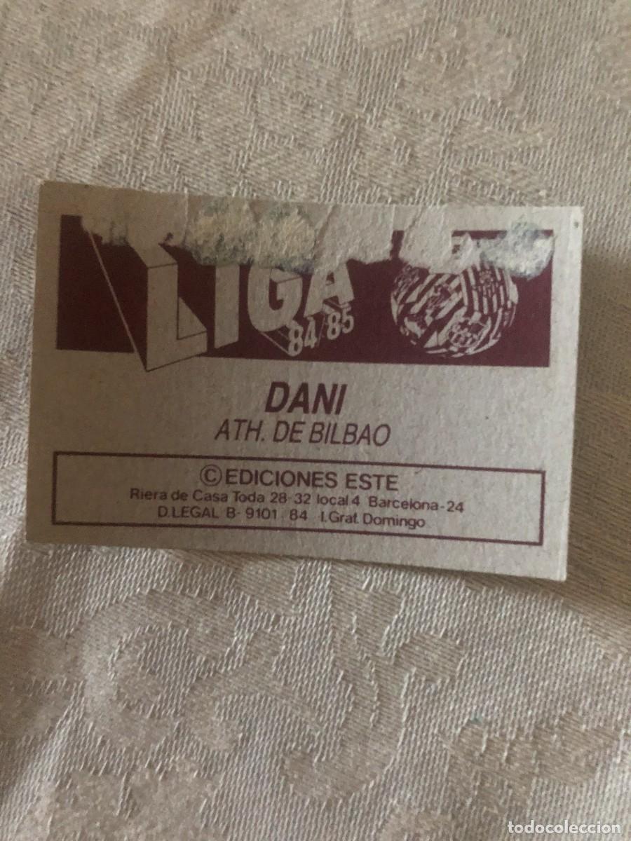 Cromos de f&uacute;tbol: DANI AT BILBAO ESTE 84-85 - Foto 2