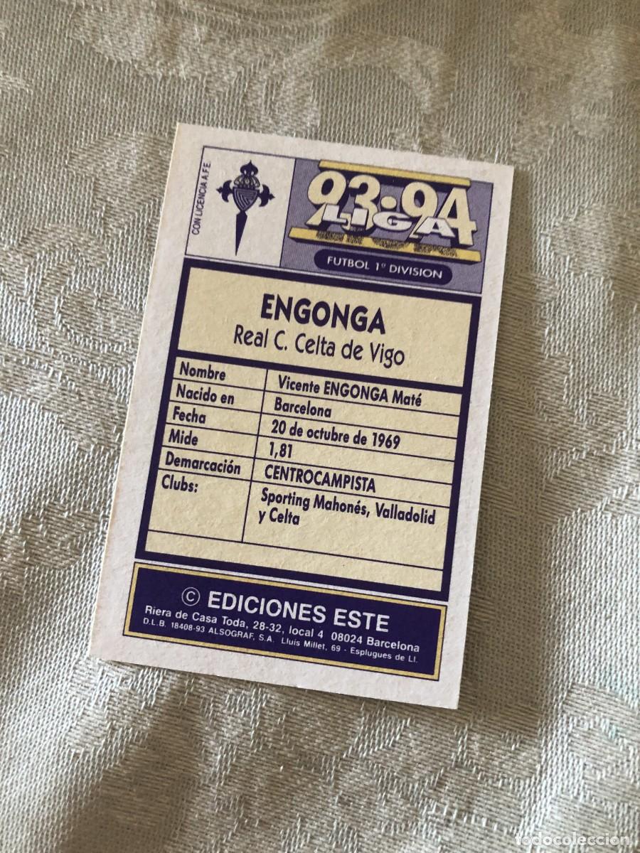 Cromos de f&uacute;tbol: ENGONGA CELTA DE VIGO ESTE 93-94 - Foto 2