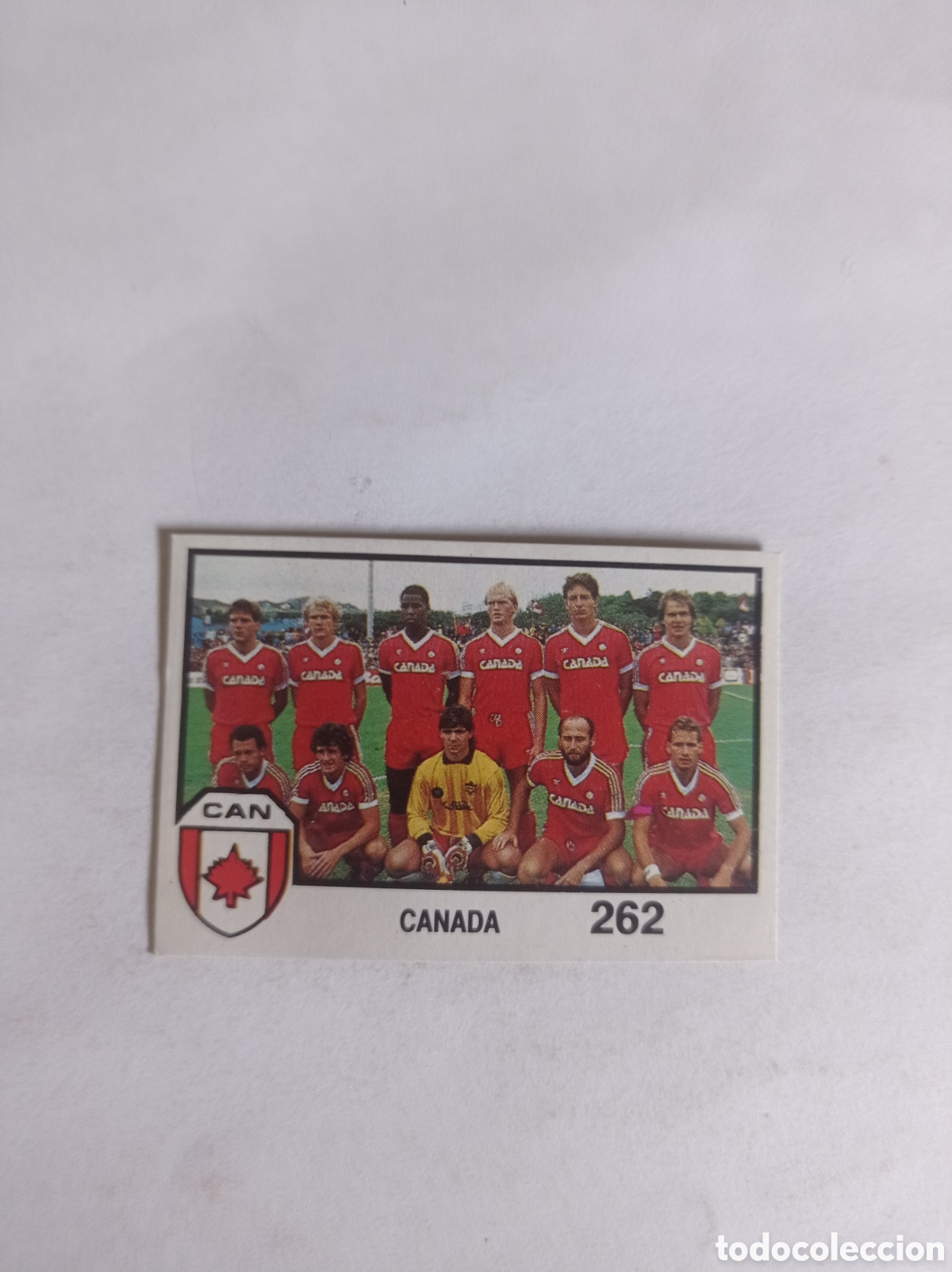 Fu&szlig;ball-Sticker: PLANTILLA CANAD&Aacute; MUNDIAL MEXICO 1986 BARNA DESPEGADO