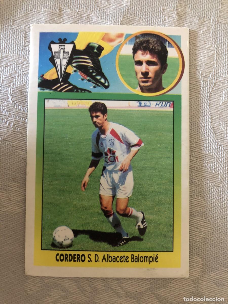 Cromos de f&uacute;tbol: CORDERO ALBACETE ESTE 93-94 - Foto 1