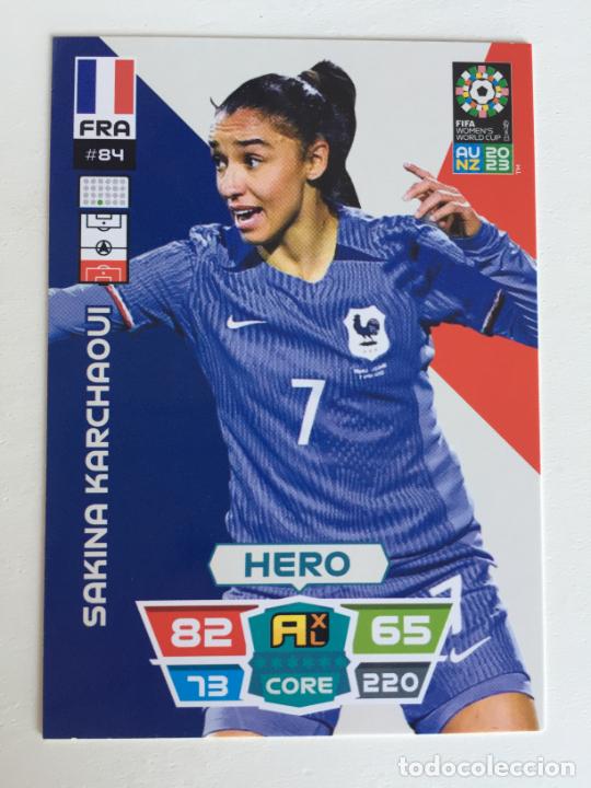 Fu&szlig;ball-Sticker: 84-. Sakina Karchaoui ADRENALYN FIFA WOMEN'S WORLD CUP AU NZ 2023
