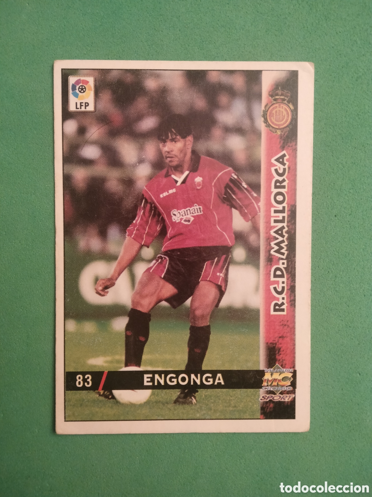 Fu&szlig;ball-Sticker: ENGONGA 83 MALLORCA FICHAS DE LA LIGA 98 99 MUNDICROMO 1998 1999 CARD FUTBOL