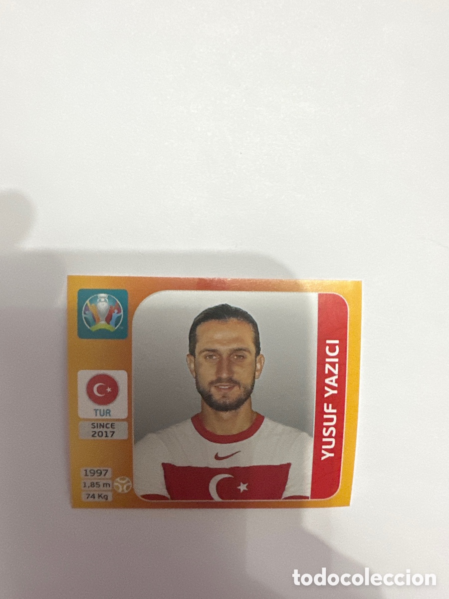Cromos de F&uacute;tbol: UEFA EURO 2020 STICKER SIN PEGAR 80 YAZICI TURQU&Iacute;A TOURNAMENT EDITION