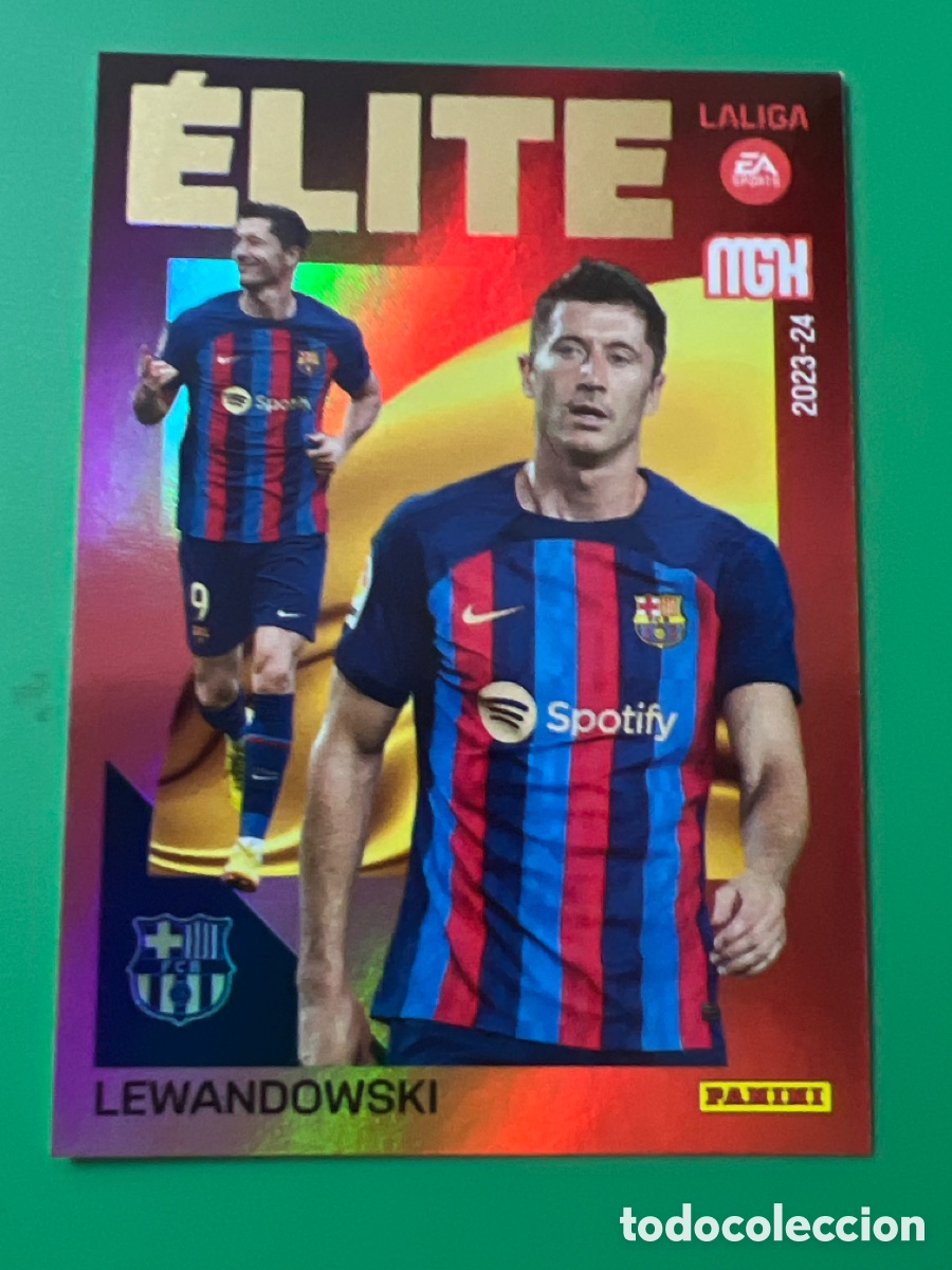 Cromos de F&uacute;tbol: C4105. Cromo Lewandosky Elite 9 Megacracks 2023-24