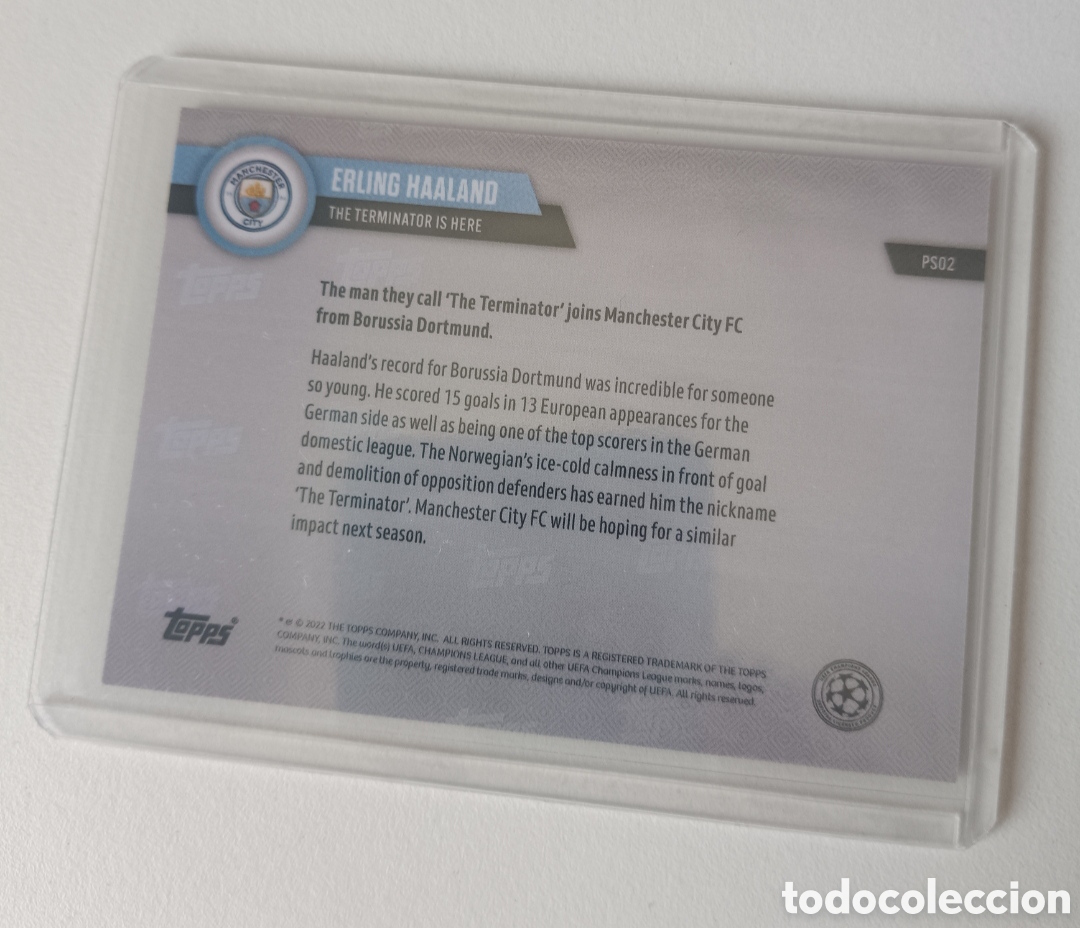 Cromos de f&uacute;tbol: Haaland Topps Now PS01 - Foto 2