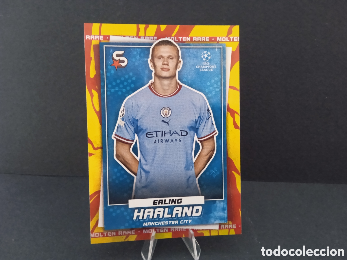 10 molten rare erling haaland manchester city t - Kaufen Alte  Fußball-Sticker in todocoleccion