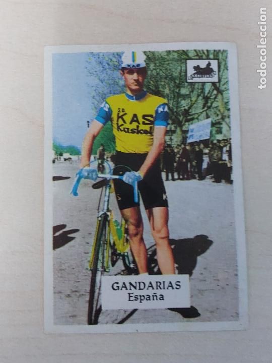 Figurine di Calcio: CROMO N&ordm; 158 GANDARIAS - DEL ALBUM CONTAMOS CONTIGO - CIBELES - EN MUY BUEN ESTADO