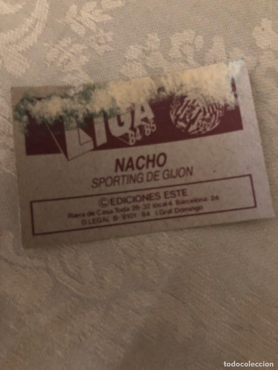 Cromos de f&uacute;tbol: NACHO SPORTING DE GIJ&Oacute;N ESTE 1984-85 - Foto 2