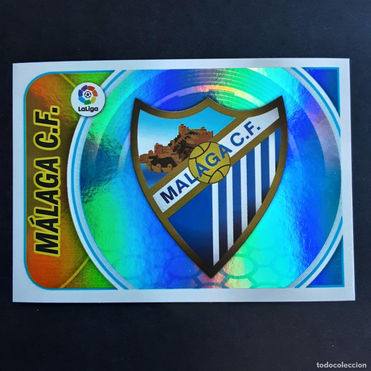 Cromos de F&uacute;tbol: CROMO LIGA 2016 2017 ESTE PANINI N&ordm;27 ESCUDO-MALAGA LOGO VIEJO NUNCA PEGADO