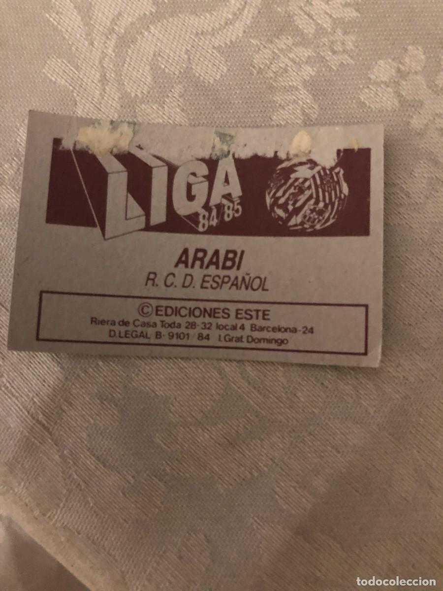 Cromos de f&uacute;tbol: ARABI ESPA&Ntilde;OL ESTE 1984-85 - Foto 2