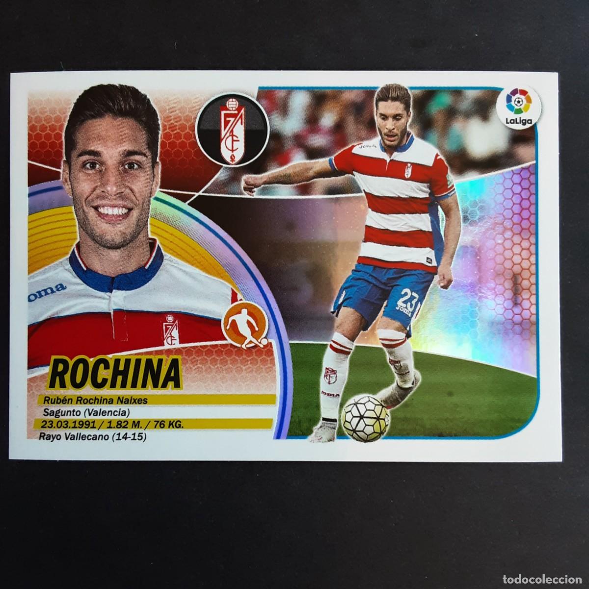 Cromos de F&uacute;tbol: CROMO LIGA 2016 2017 ESTE PANINI N&ordm;12 ROCHINA-GRANADA LOGO SANTANDER NUNCA PEGADO