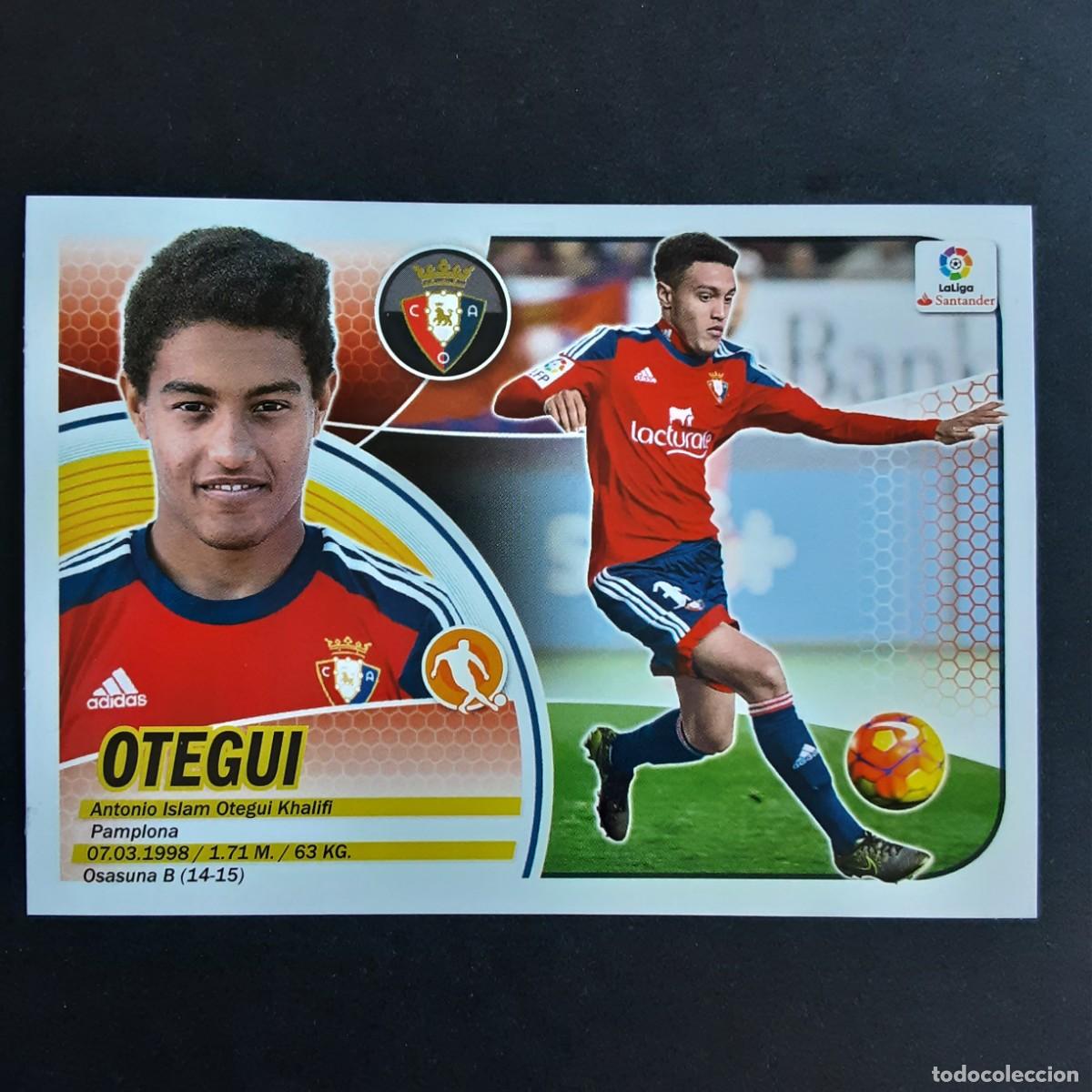 Cromos de f&uacute;tbol: CROMO LIGA 2016 2017 ESTE PANINI N&ordm;12B OTEGUI-OSASUNA LOGO SANTANDER NUNCA PEGADO