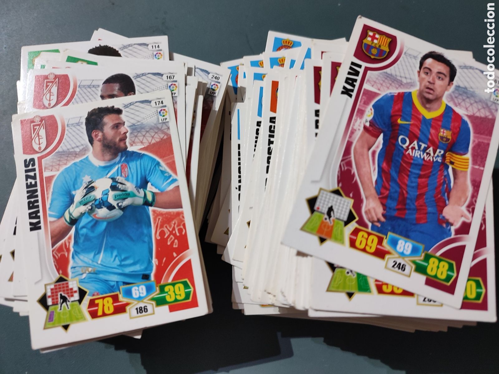 Cromos de F&uacute;tbol: Lote de 251 cromos de Adrenalyne 2013-2014