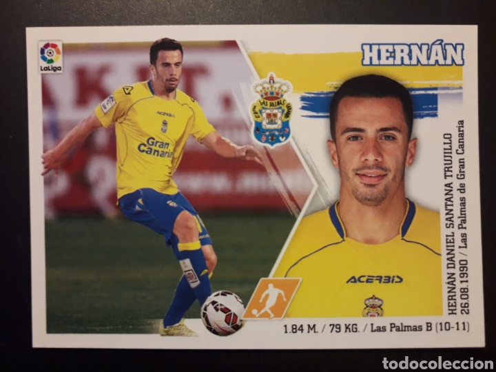 Cromos de Futebol: HERNÁN UD LAS PALMAS ESTE 2015 2016 15 16 SIN PEGAR N° 12 PEDIDO MÍNIMO 3€.