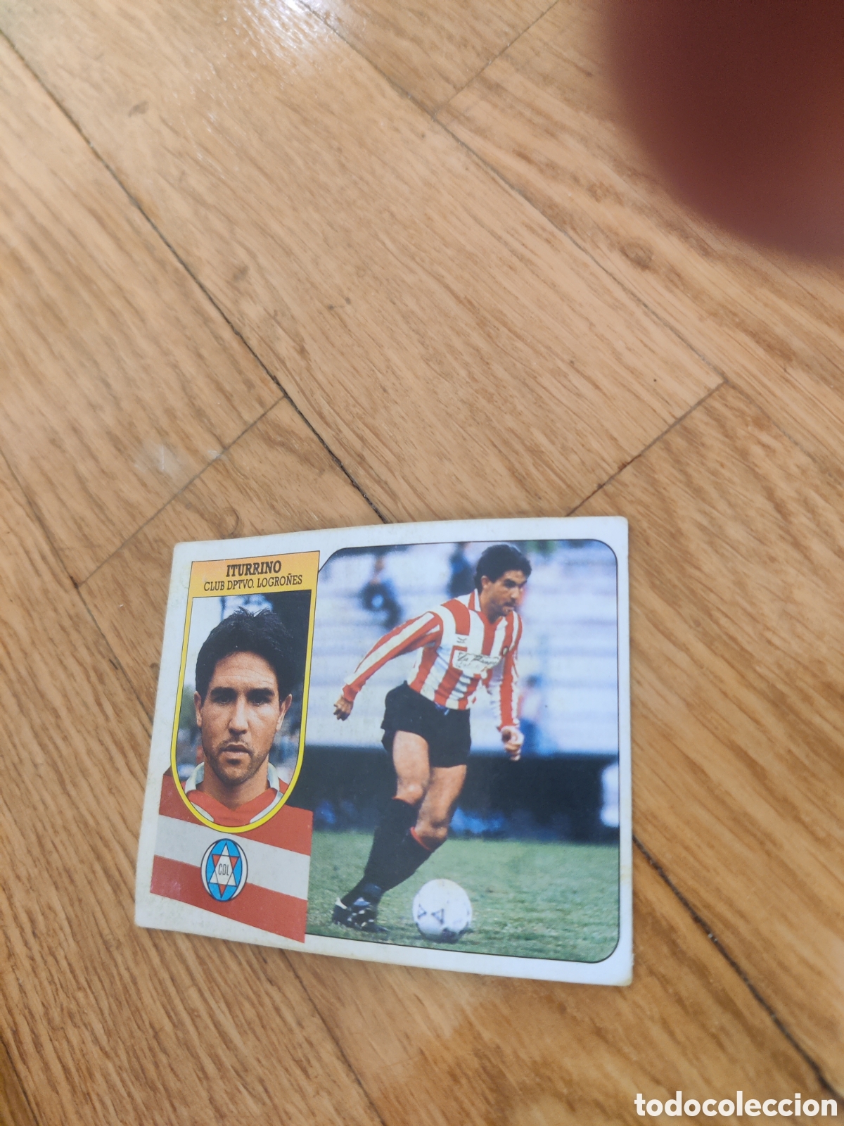 Cromos de f&uacute;tbol: Iturrino Logro&ntilde;&eacute;s este 1991 1992 91 9 - Foto 1