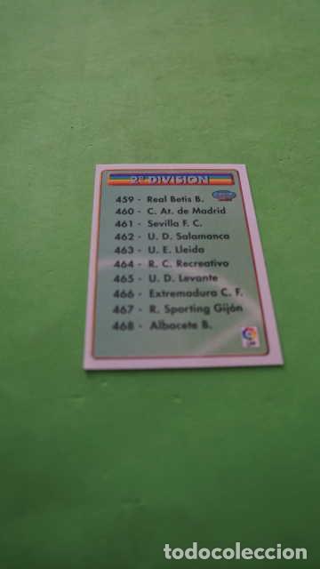 Fu&szlig;ball-Sticker: INDICE, 2&ordf; DIVISION 458, SEGUNDA DIVISION 458, MUNDICROMO SPORT 2000 / 2001, MUNDI CROMO 00/01