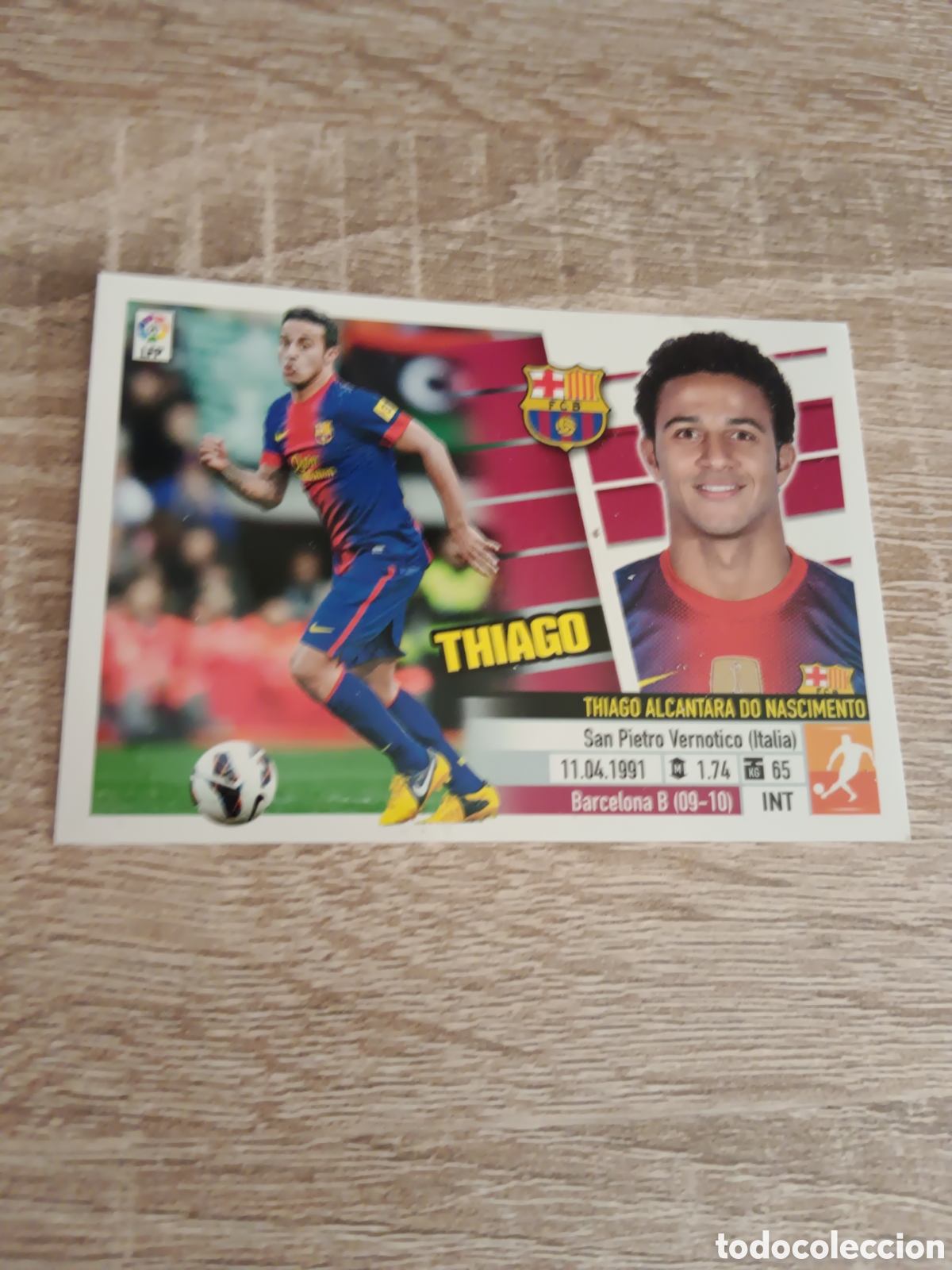 Figurine di Calcio: Thiago Barcelona baja versi&oacute;n con diana liga 2013 2014 13 14 ediciones este