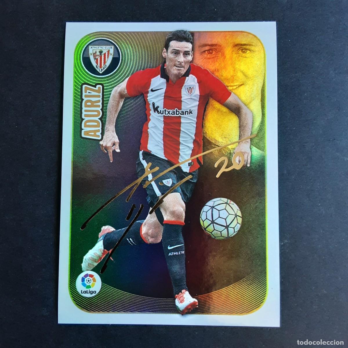Cartes &agrave; collectionner de Football: CROMO LIGA 2016 2017 ESTE PANINI SERIE ORO N&ordm;1 ADURIZ-ATH.BILBAO LOGO VIEJO REDONDO NUNCA PEGADO