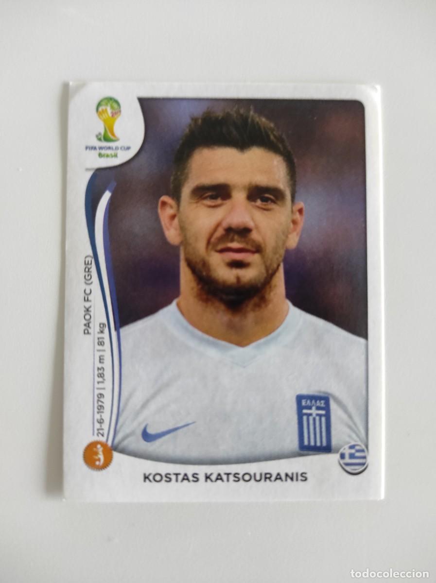 Cromos de F&uacute;tbol: ~ CROMO STICKER KATSOURANIS GRECIA 214 MUNDIAL 2014 BRASIL PANINI SIN PEGAR ~