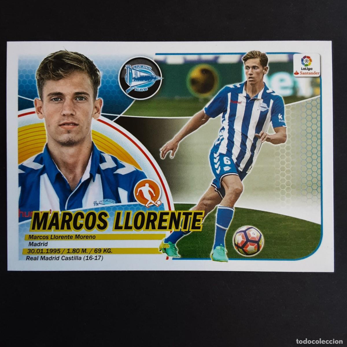 Fu&szlig;ball-Sticker: CROMO LIGA 2016 2017 ESTE PANINI FICHAJES N&ordm;54 MARCOS LLORENTE-ALAVES LOGO SANTANDER NUNCA PEGADO