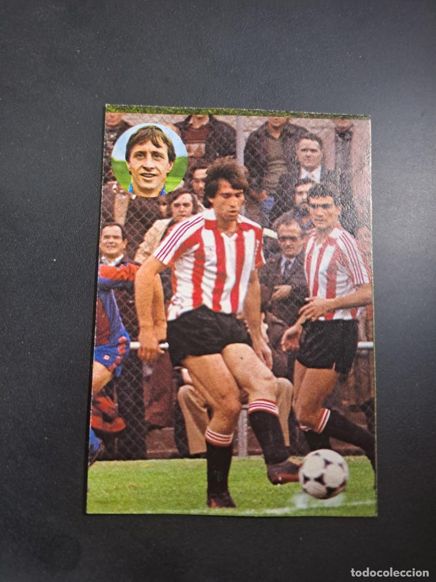Cromos de f&uacute;tbol: CROMO APRENDE A JUGAR AL FUTBOL CON JOHAN CRUYFF 51 GOICOECHEA ATHLETIC BILBAO 1984 GEPRODESA DESPE