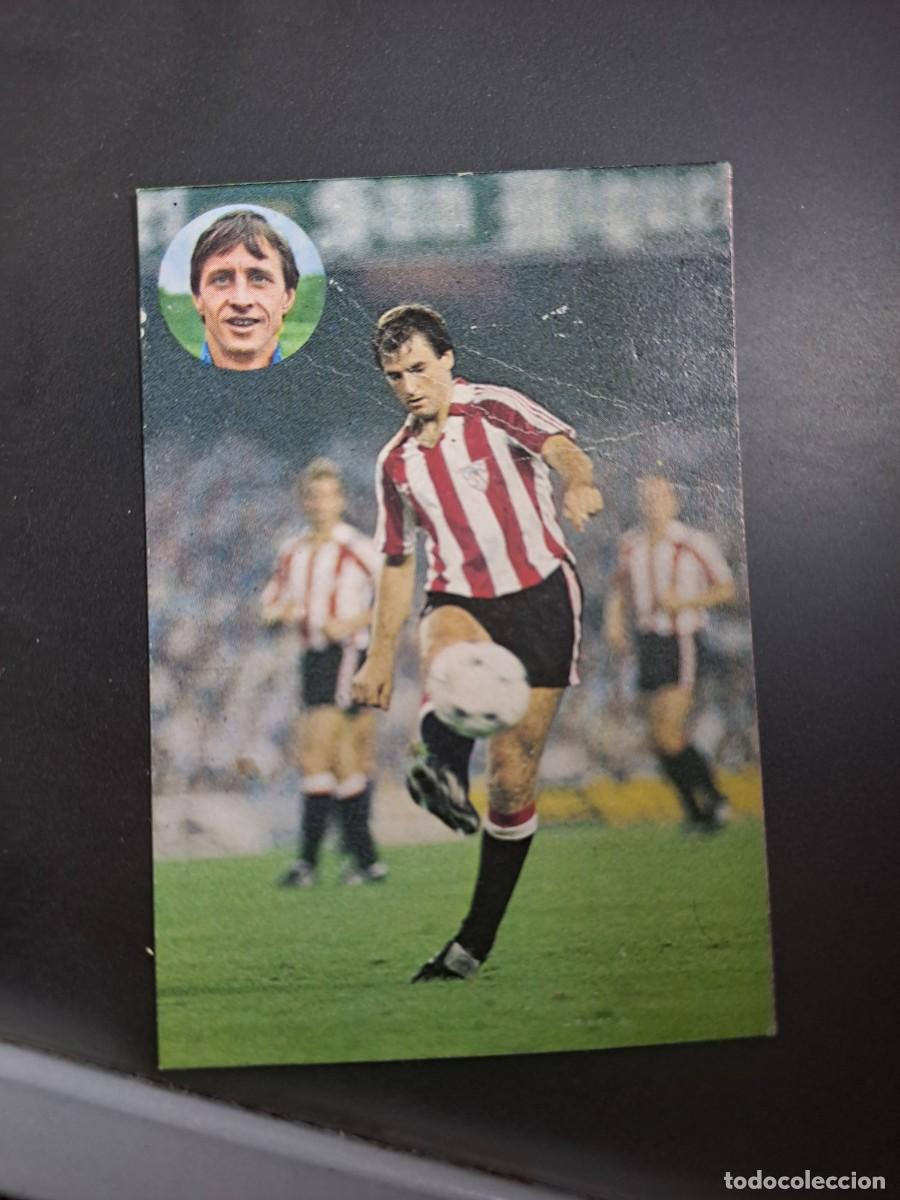 Cromos de f&uacute;tbol: CROMO APRENDE A JUGAR AL FUTBOL CON JOHAN CRUYFF 68 SOLA ATHLETIC BILBAO 1984 GEPRODESA DESPEGADO