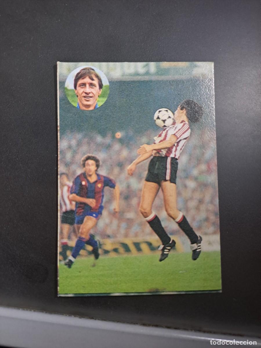 Cromos de f&uacute;tbol: CROMO APRENDE A JUGAR AL FUTBOL CON JOHAN CRUYFF 179 SARABIA ATHLETIC BILBAO 1984 GEPRODESA DESPEGAD
