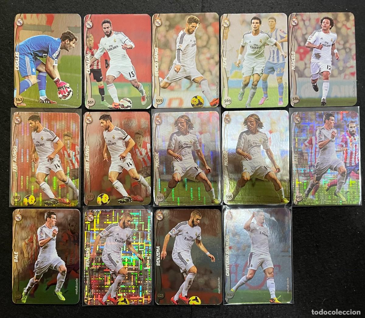 Football Stickers: Real Madrid - 38 Cartas Mundicromo - Base + superstar + Metalcards