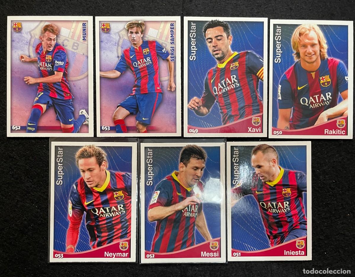 Football Stickers: FC Barcelona 2015 - 37 Cartas Mundicromo - Base + superstar + Metalcards