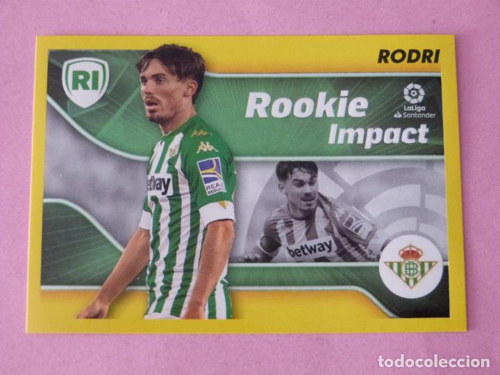 Cromos de f&uacute;tbol: CROMO DE FUTBOL RODRI ROOKIE DEL BETIS BALOMPIE SIN PEGAR N&ordm; 4 LIGA ESTE 2021-2022/21-22 PANINI