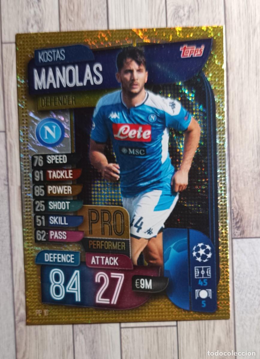 Cromos de f&uacute;tbol: MANOLAS PRO PERFORMER PP10 NAPOLES TOPPS CHAMPIONS LEAGUE MATCH ATTAX 2019 2020 TOPPS 19 20