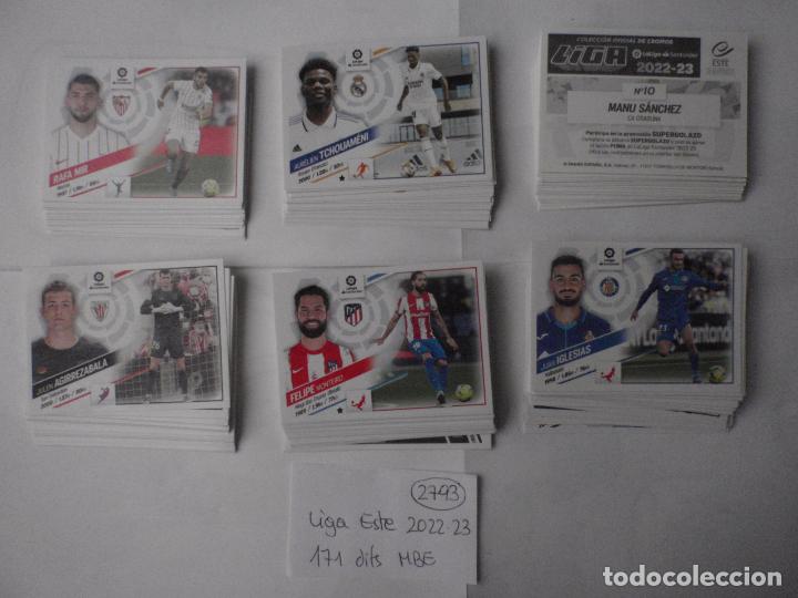 Football Stickers: Lote cromos f&uacute;tbol stickers 171 diferentes y sin pegar. Liga EDICIONES ESTE 2022 2023. Panini