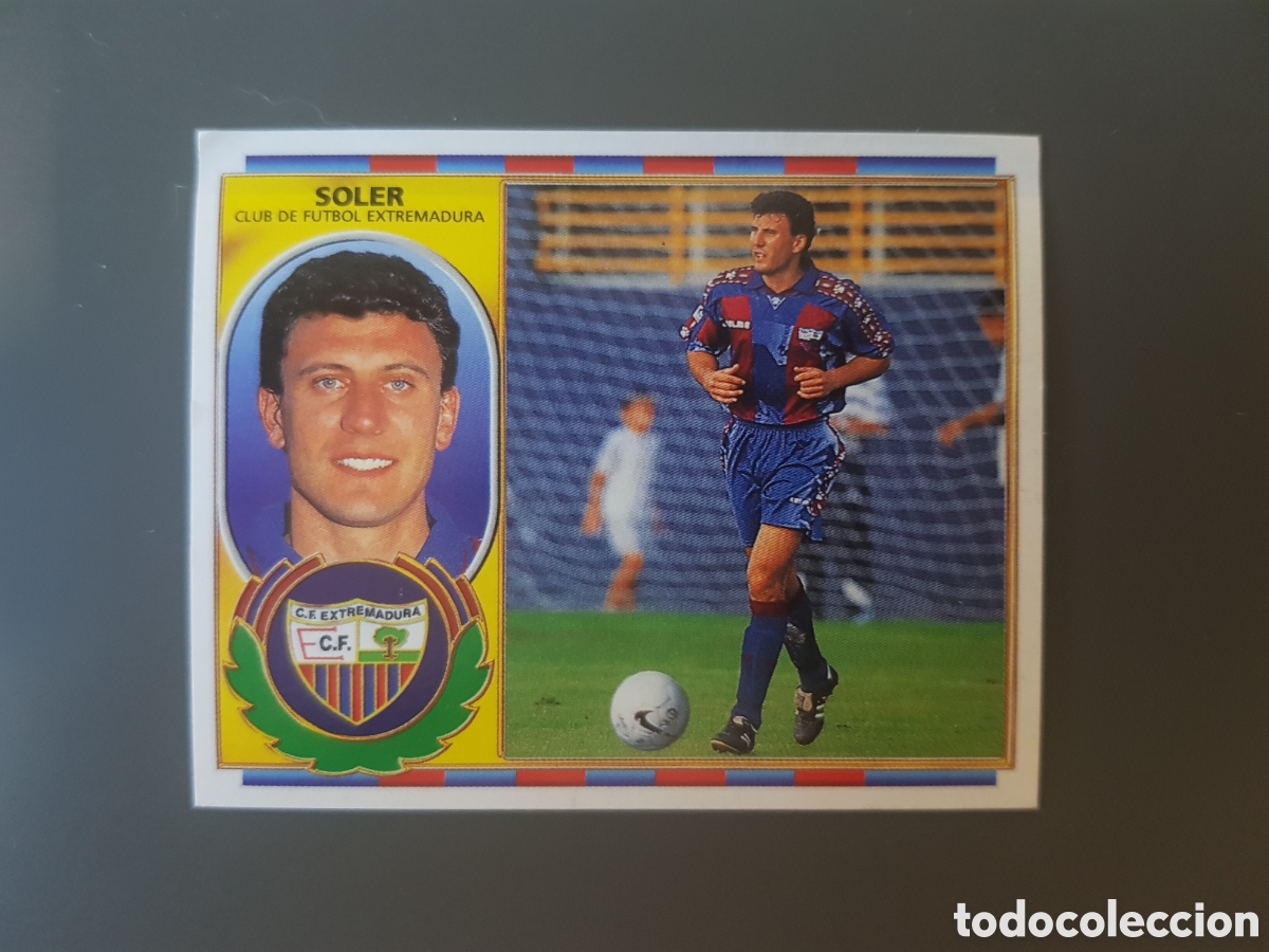 Cromos de f&uacute;tbol: SOLER Coloca (ventanilla) CF Extremadura Esiciones Este Liga 96 97 - Foto 1