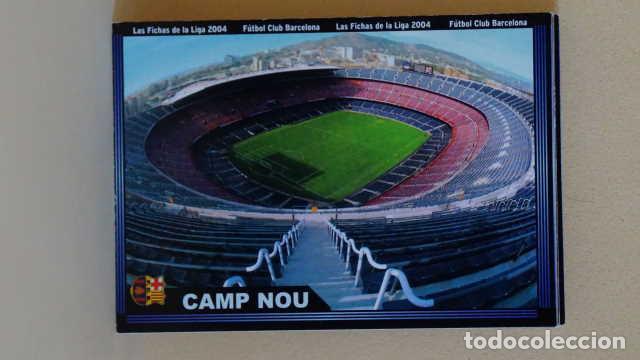 Cartes &agrave; collectionner de Football: LA FICHAS DE LA LIGA 2004, CAMP NOU 137, MUNDICROMO SPORT 2003 / 2004, MUNDI CROMO 03 / 04.