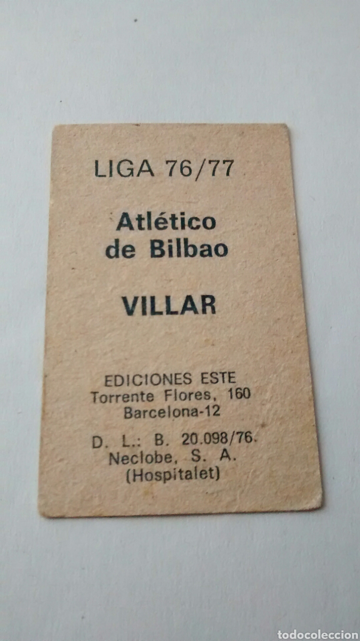 Cromos de f&uacute;tbol: VILLAR EDICIONES ESTE 76 77 - Foto 2