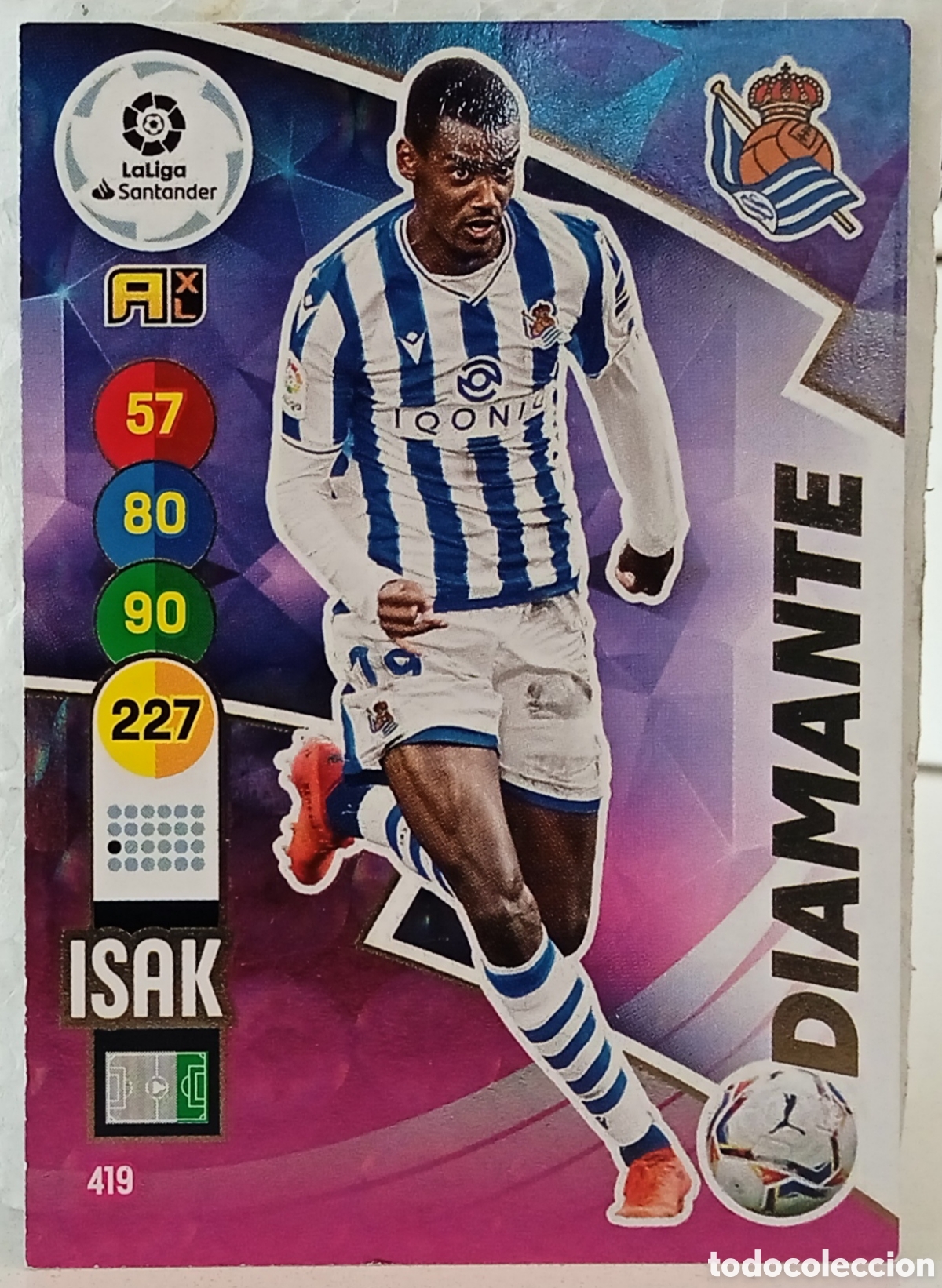 Cromos de f&uacute;tbol: 419 ISAK - Foto 1
