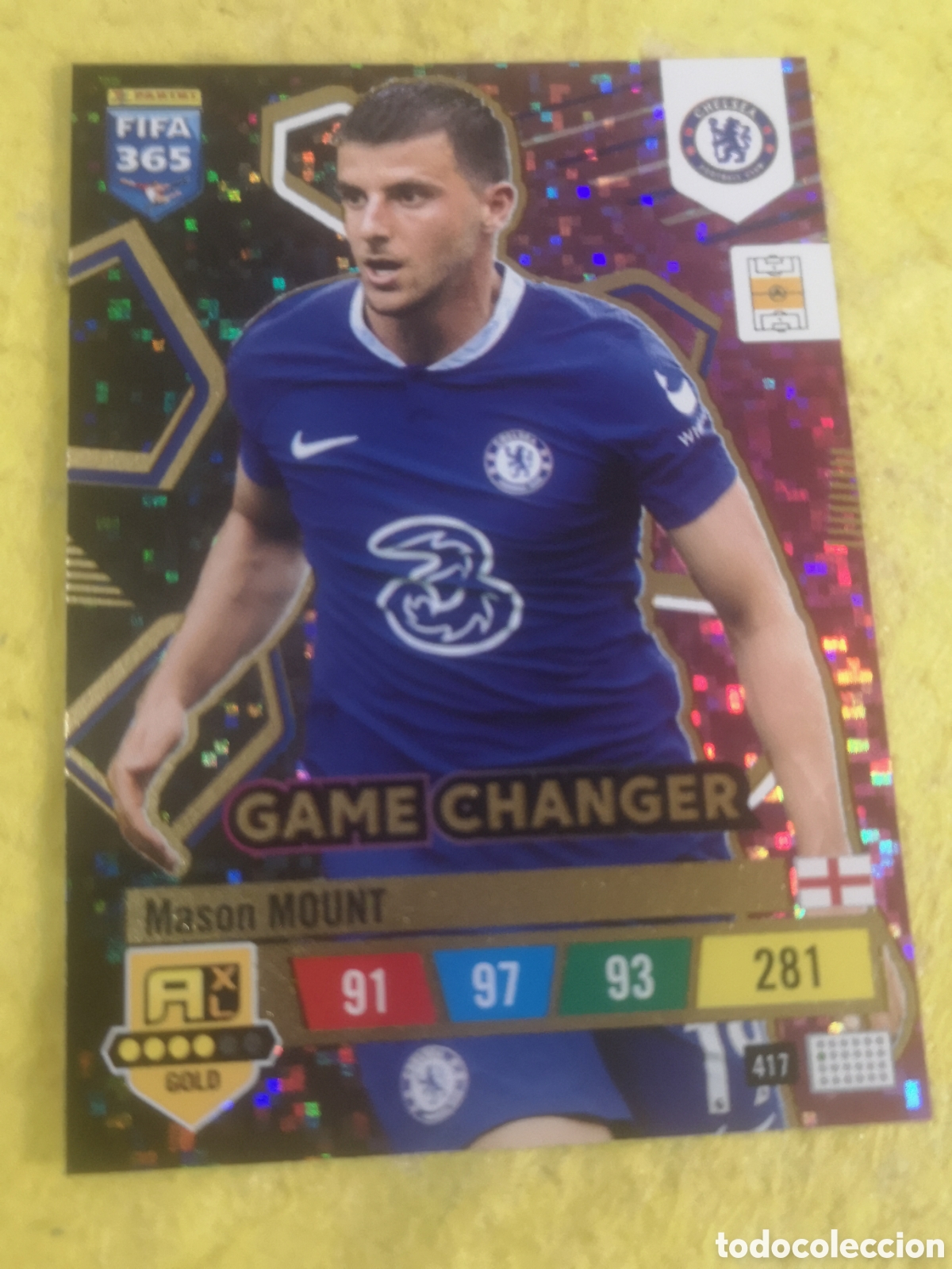Cromos de f&uacute;tbol: ADRENALYN XL 2023 FIFA 365 GAME CHANGER 417 MASON MOUNT CHELSEA