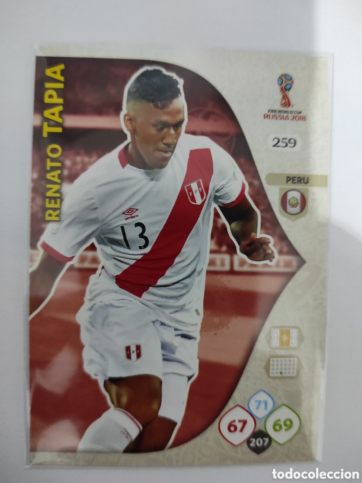 Figurine di Calcio: Renato Tapia Peru Adrenalyn Russia 2018 # 259