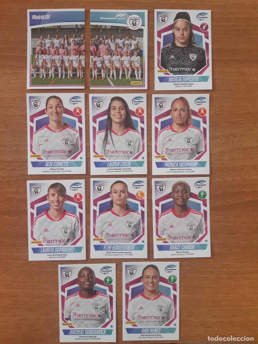 Figurine di Calcio: LOTE 11 CROMOS DIFERENTES MADRID CFF LIGA F 22-23 PANINI. NUEVO