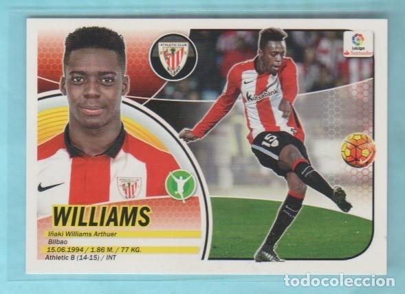 Cromos de f&uacute;tbol: EDICIONES ESTE 2016 2017 ATHLETIC DE BILBAO 15 WILLIAMS 16-17 - Foto 1