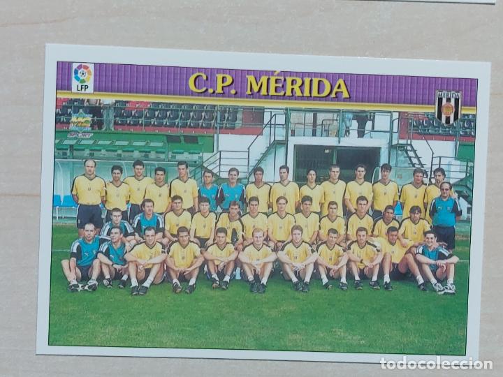 Football Stickers: N&ordm; 391 ALINEACION 2&ordf; DIVISION - MUNDICROMO 99 00 - FICHAS DE LA LIGA 2000 - MERIDA