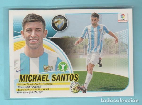Cromos de f&uacute;tbol: EDICIONES ESTE 2016 2017 MALAGA CF 16 MICHAEL SANTOS 16-17 - Foto 1