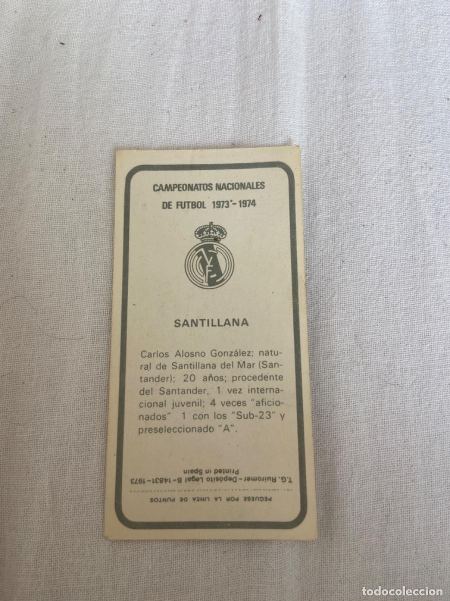 Cromos de f&uacute;tbol: Santillana nuevo - Foto 2
